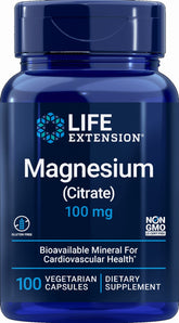 Citrate de Magnésium Magnésium 100 MG 100 gélules PROLONGATION DE VIE
